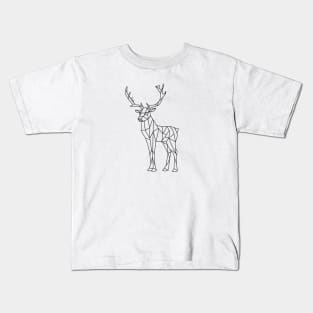 Origami Reindeer Kids T-Shirt